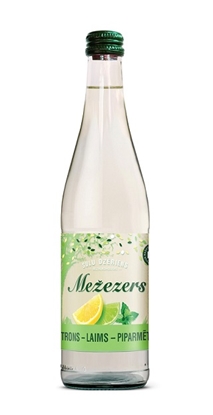 Изображение Bezalkoholisks dzirkstošs dzēriens laims, citrons, piparmētra, MEŽEZERS, 0.5L