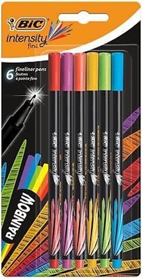 Picture of BIC Fineliners INTENSITY FINE RAINBOW, Set 6 colours 498327