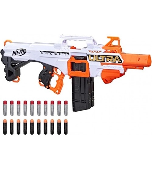 Изображение Blasters ar porol. šautriņam līdz 25 m Nerf Ultra Select 8 g+ (Ecopak iepakojumā) F0958