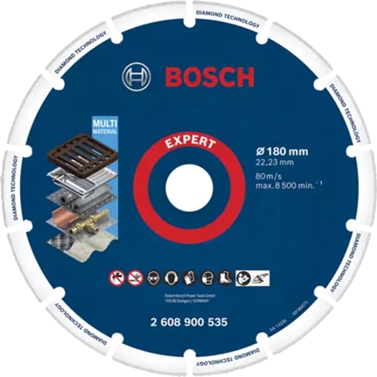 Изображение Bosch 2 608 900 535 rotary tool grinding/sanding supply Cast iron, Metal, Plastic Cut-off disc