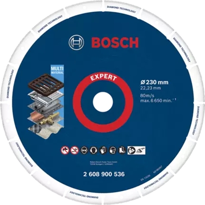 Изображение Bosch 2 608 900 536 rotary tool grinding/sanding supply Cast iron, Metal, Plastic, Stainless steel, Steel Cut-off disc