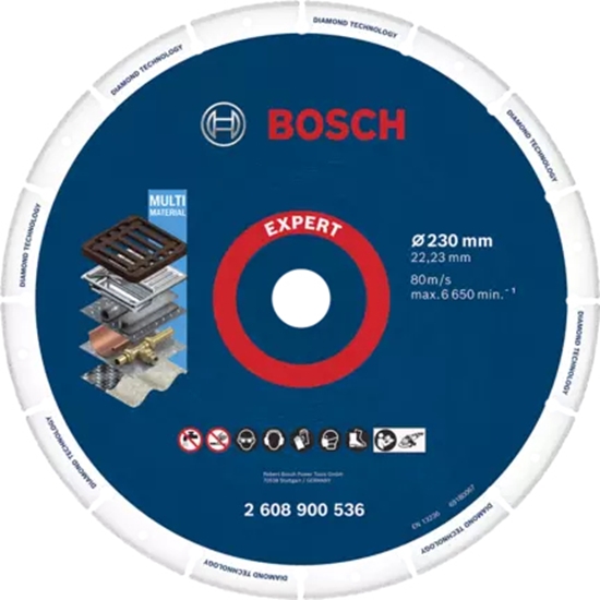 Изображение Bosch 2 608 900 536 rotary tool grinding/sanding supply Cast iron, Metal, Plastic, Stainless steel, Steel Cut-off disc