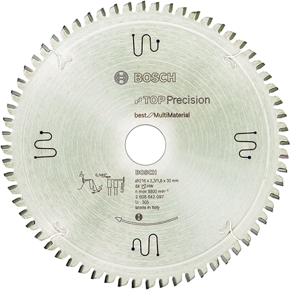 Изображение Bosch ‎2608642097 circular saw blade 21.6 cm 1 pc(s)