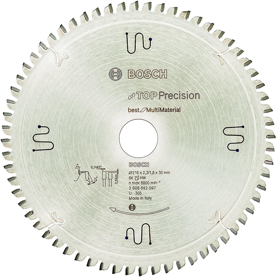 Изображение Bosch ‎2608642097 circular saw blade 21.6 cm 1 pc(s)