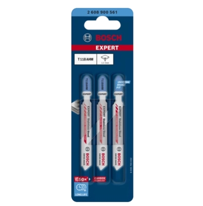 Изображение Bosch 2 608 900 561 jigsaw/scroll saw/reciprocating saw blade Jigsaw blade Carbide 3 pc(s)