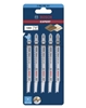 Изображение Bosch EXPERT jigsaw blades T308B 5pcs Wood 2-side clean
