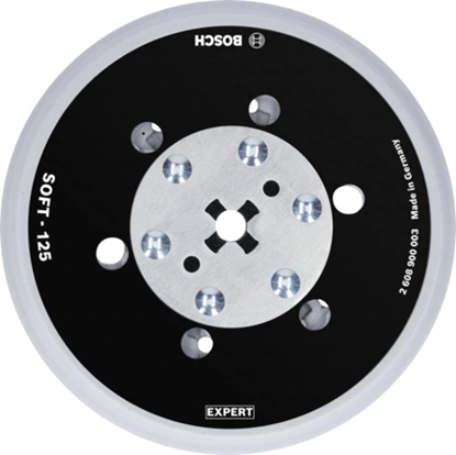 Attēls no Bosch EXPERT Multihole Backing Pad 125mm, soft,  M8+5/16