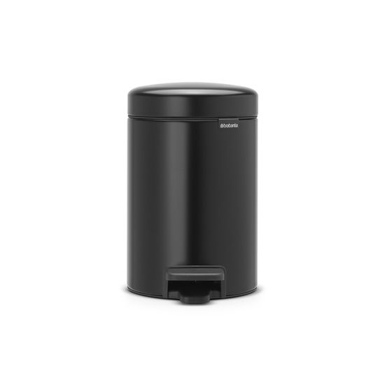 Picture of BRABANTIA atkritumu tvertne ar pedāli NewIcon  3 l  Matt Black 113321