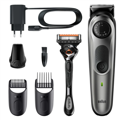 Attēls no Braun | BT5360 | Beard Trimmer | Cordless and corded | Number of length steps 39 | Black/Silver