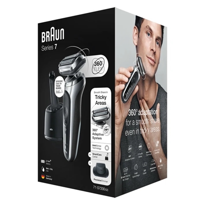 Attēls no Braun Series 7 71-S7200c Foil shaver Trimmer Black, Silver