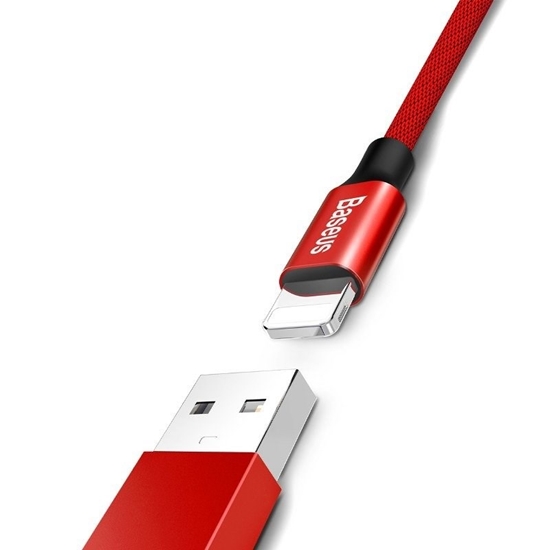 Picture of Cable Baseus Yiven Lightning - USB-A 180 cm (red)