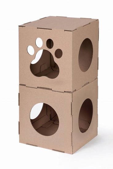 Picture of CARTON+ PETS Twins - Modular Cat House - 36 x 36 cm