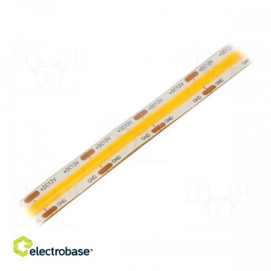 Picture of COB LED lente | balts silts | 12V | LED/m:528 | 10 mm | IP65 | 10W/m