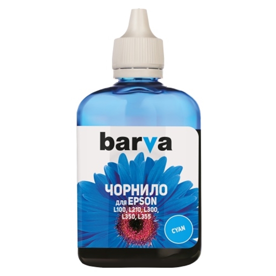 Picture of Compatible Barva Epson T6642 L100/ L210/ L300/ L350/ L355 Ink Refill Bottle, Cyan