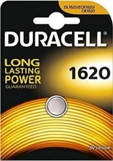 Picture of CR1620 baterijas 3V Duracell litija DL1620 iepakojumā 1 gb.