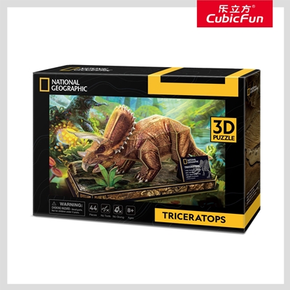 Picture of CUBIC FUN National Geographic 3D dėlionė „Triceratopsas“