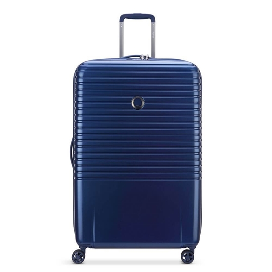 Picture of DELSEY SUITCASE DOUBLE WHEELS 76CM STEEL BLUE