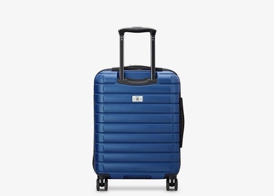 Picture of DELSEY SUITCASE SHADOW 5.0 55CM SLIM 4 DOUBLE WHEELS CABIN TROLLEY CASE BLUE