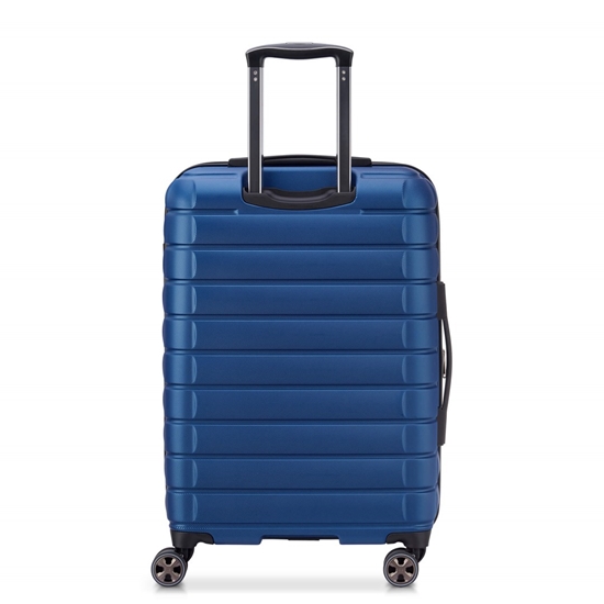 Picture of DELSEY SUITCASE SHADOW 5.0 66CM 4 DOUBLE WHEELS EXPANDABLE TROLLEY CASE BLUE