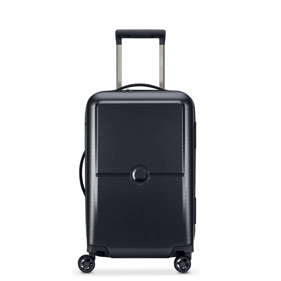 Picture of DELSEY SUITCASE TURENNE 55CM 4 DOUBLE WHEELS TROLLEY CASE BLACK