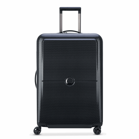 Picture of DELSEY SUITCASE TURENNE 70CM 4 DOUBLE WHEELS TROLLEY CASE BLACK