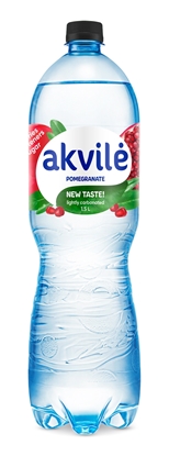 Изображение Dzeramais ūdens  AKVILE ar granātābolu aromātu, viegli gāzēts, 1,5l .