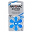 Изображение Dzirdes aparāta baterija | izmērs 675 | 1.45V Rayovac Extra Advanced Zn-Air PR44 iepakojumā 6 gb.