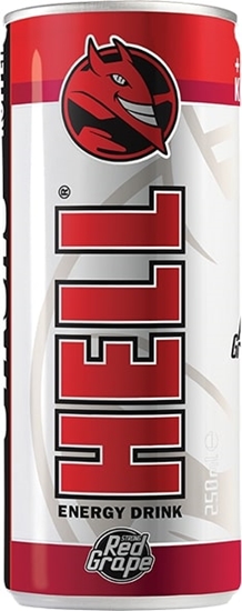Изображение Enerģijas dzēriens HELL Strong Red Grape, 250 ml