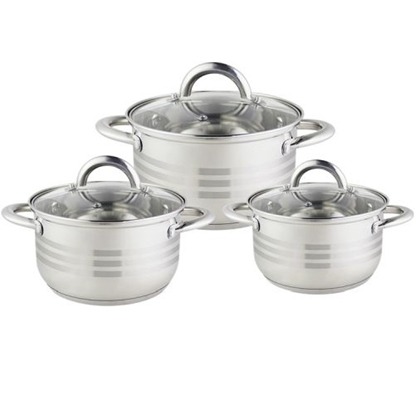 Picture of Floria ZLN4083 Set of pots with lids 3pcs