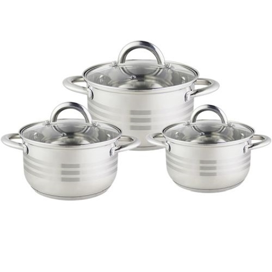Picture of Floria ZLN4083 Set of pots with lids 3pcs