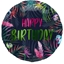 Picture of Folat Folija gaisa balons "Birthday Neon Tropical" 45cm