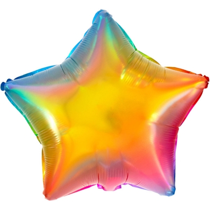 Изображение Folat Folija gaisa balons "Star" 48cm Yummy Gummy Rainbow