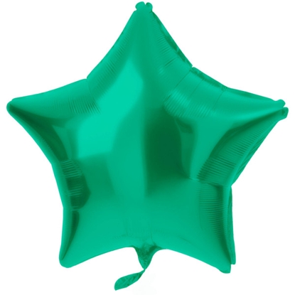 Изображение Folat Folija gaisa balons "Star" 48cm Matte Green Metallic