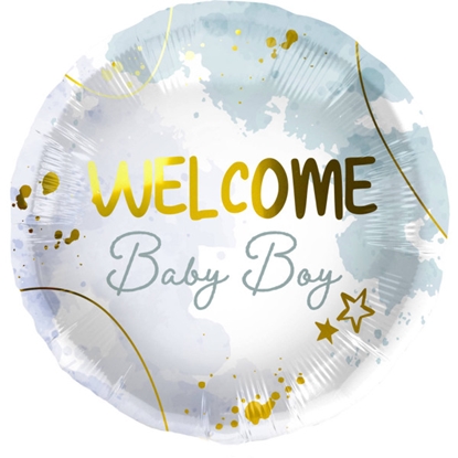 Picture of Folat Folija gaisa balons "Welcome Baby Boy" 45cm