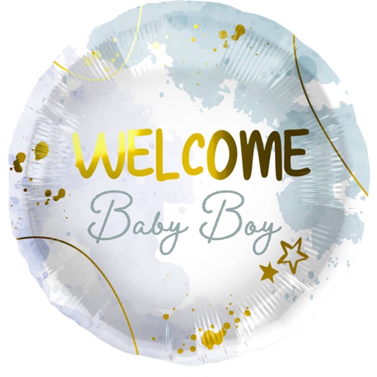 Picture of Folat Folija gaisa balons "Welcome Baby Boy" 45cm
