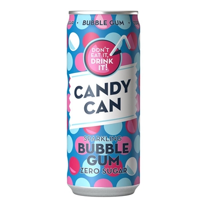 Изображение Gāzēts atspirdz.dzēriens CANDY CAN, ar košļājamās gumijas g., ar saldinātājiem 0.33l, bundža
