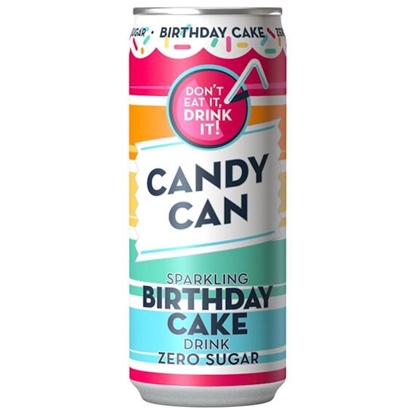 Изображение Gāzēts atspirdz.dzēriens CANDY CAN, ar zemeņu-Vaniļas garšu, ar saldinātājiem, 0.33l, bundža