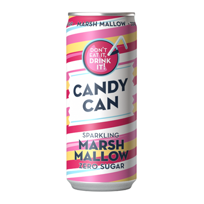 Attēls no Gāzēts atspirdzinošs dzēriens CANDY CAN, ar marshmallow g., ar saldinātājiem,0.33l, bundža
