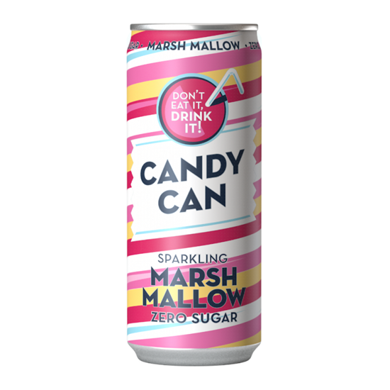 Picture of Gāzēts atspirdzinošs dzēriens CANDY CAN, ar marshmallow g., ar saldinātājiem,0.33l, bundža