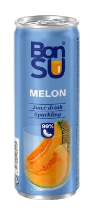 Picture of Gāzēts atspirdzinošs meloņu sulas dzēriens BONSU 330 ml