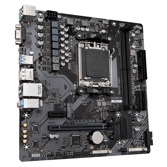Picture of GIGABYTE B650M S2H Motherboard - AMD Ryzen 9000 Series CPUs, 5+2+2 Phases VRM, up to 6400MHz DDR5 (OC), 1xPCIe 4.0 M.2, GbE LAN, USB 3.2 Gen 1