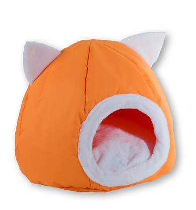 Изображение GO GIFT cat bed - orange - 40x40x34 cm