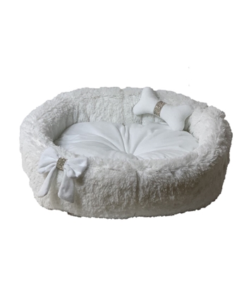 Изображение GO GIFT Cocard white XL - pet bed - 65 x 60 x 18 cm