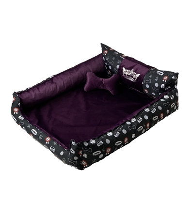 Изображение GO GIFT Dog and cat bed L - purple - 90x75x16 cm