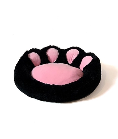 Picture of GO GIFT Dog and cat bed XL - black-pink - 75x75 cm