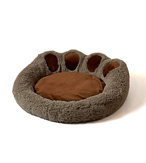 Picture of GO GIFT Dog and cat bed XL - brown - 75x75 cm