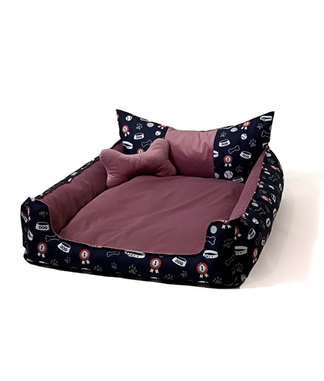 Picture of GO GIFT Dog and cat bed XL - pink - 100x80x18 cm