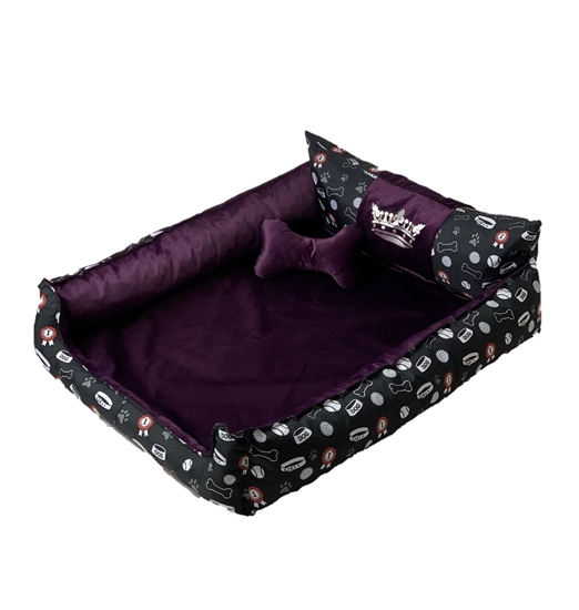 Picture of GO GIFT Dog and cat bed XXL - purple - 110x90x18 cm