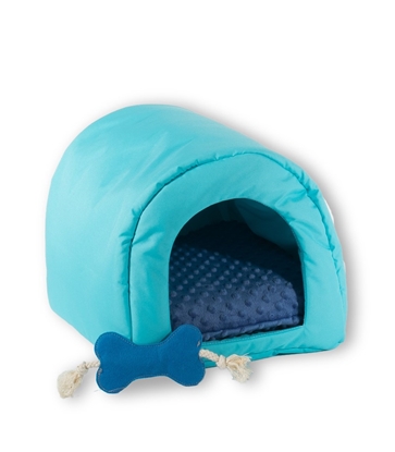 Изображение GO GIFT Dog and cat cave bed - blue - 40 x 33 x 29 cm
