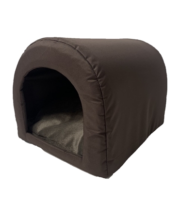 Изображение GO GIFT Dog and cat cave bed - brown - 40 x 33 x 29 cm